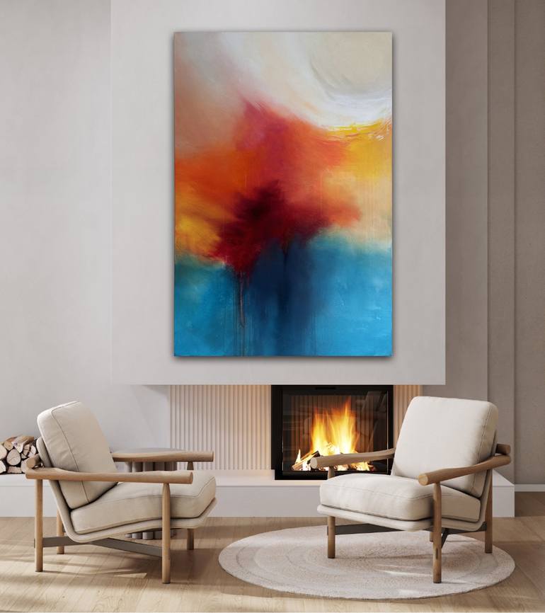 Original Abstract Seascape Painting by Alessandra Marzatico