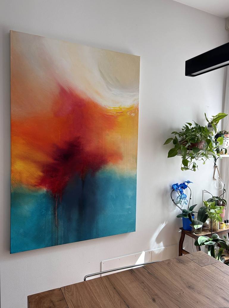 Original Abstract Seascape Painting by Alessandra Marzatico