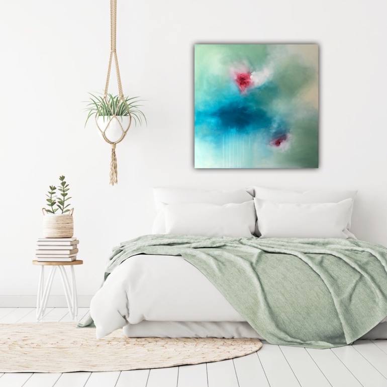 Original Abstract Floral Painting by Alessandra Marzatico
