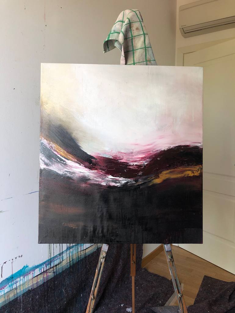 Original Abstract Expressionism Abstract Painting by Alessandra Marzatico