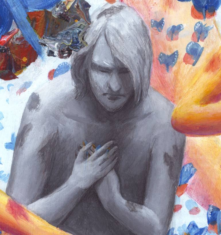 Original Figurative Fantasy Painting by Jennifer S Lange