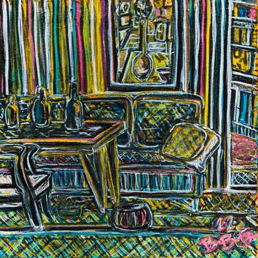 Print of Expressionism Interiors Drawings by Gabor Barbulszki