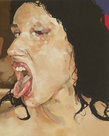 Print of Expressionism Erotic Paintings by Peter Sulo