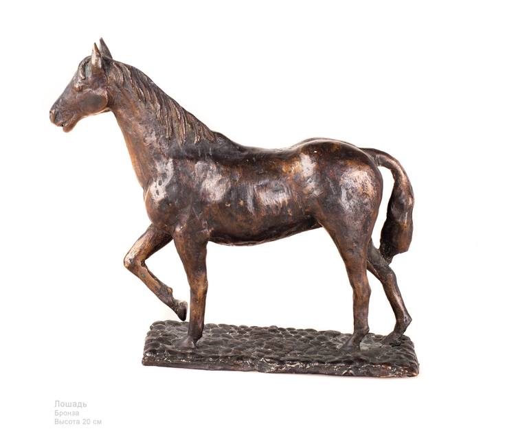 Print of Art Deco Horse Sculpture by Evgeny Tcherneshoff