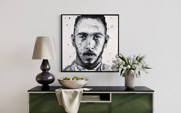 Original Abstract Sports Painting by Robert Kerr