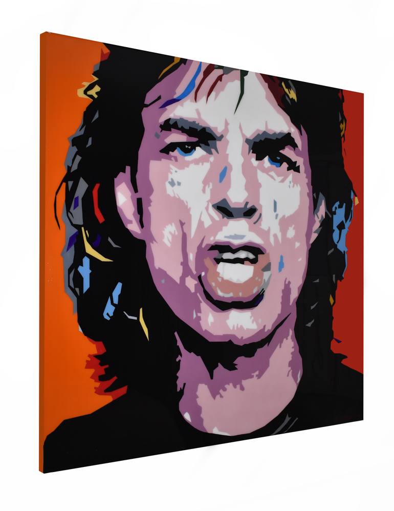 Original Pop Art Portrait Painting by Robert Kerr