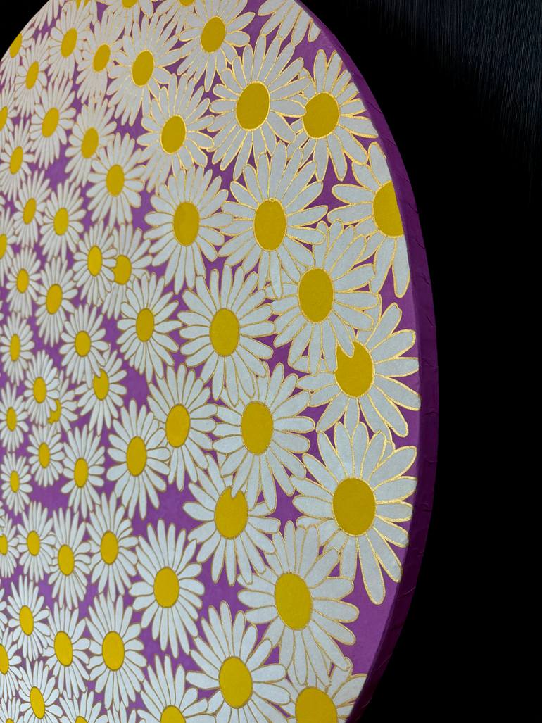 Original Art Deco Floral Painting by Jooha Sim