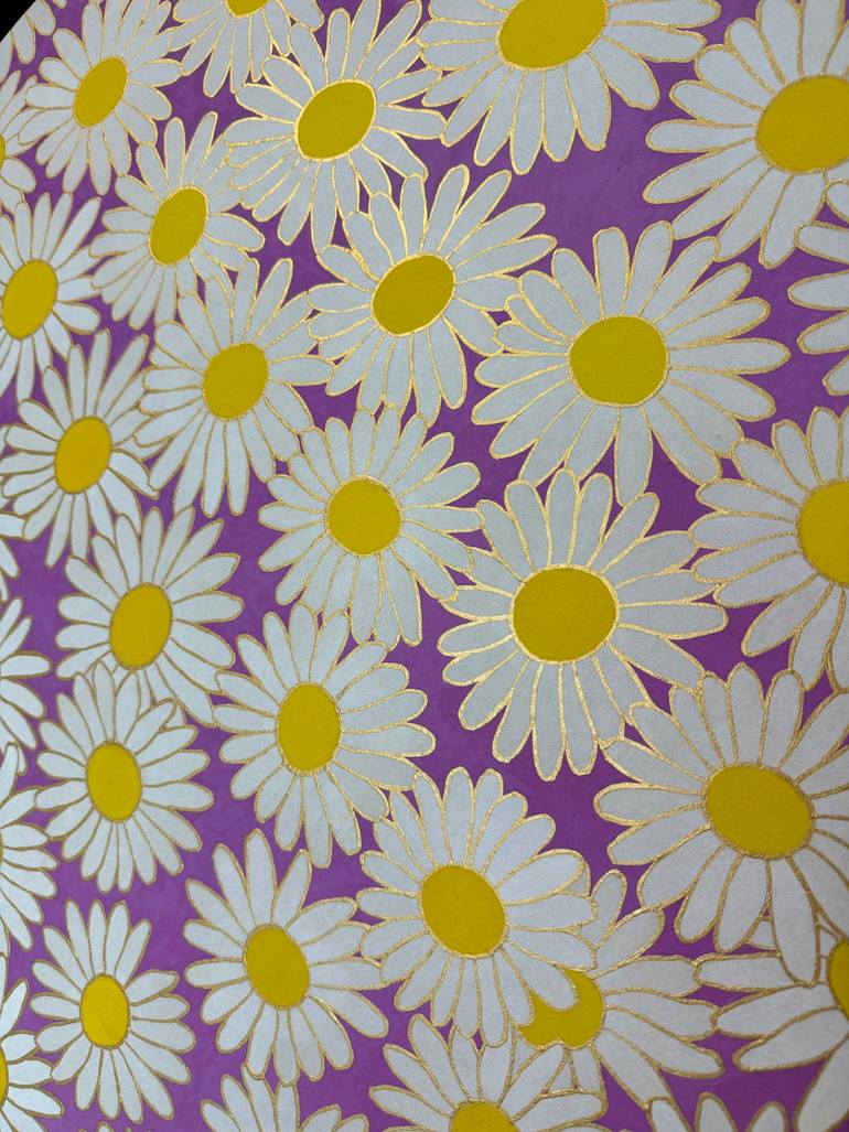 Original Art Deco Floral Painting by Jooha Sim