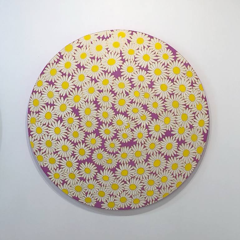 Original Art Deco Floral Painting by Jooha Sim