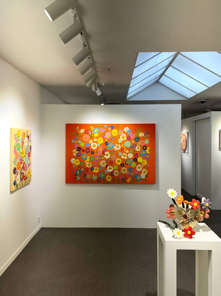 Original Abstract Garden Painting by Jooha Sim