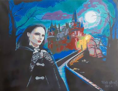 Original Expressionism Fantasy Painting by Oleh Dobroskokov