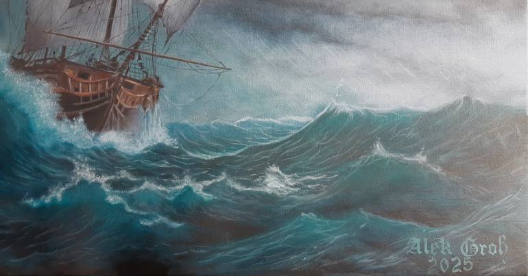 Original Realism Landscape Painting by Alek Gross