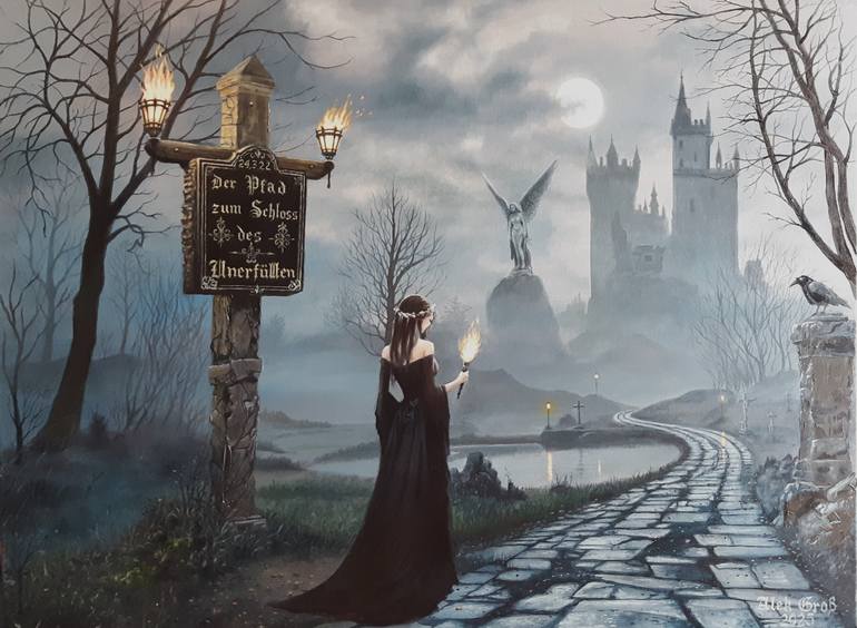 Original Women Painting by Oleh Dobroskokov | Realism Art on Canvas | On the Way of Disappointments