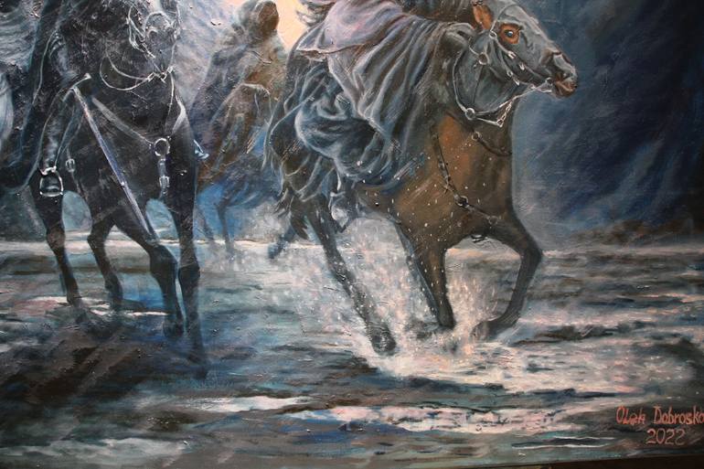 Original Abstract Fantasy Painting by Alek Gross