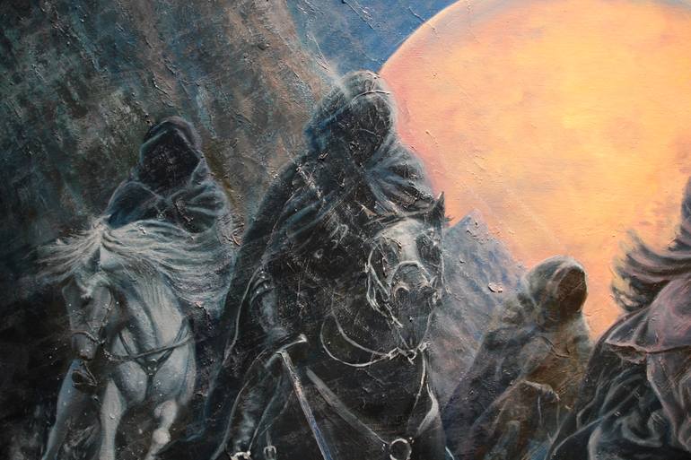 Original Abstract Fantasy Painting by Alek Gross