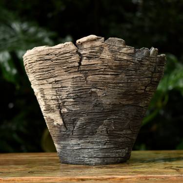 Handmade Raku Vessel, Raku Arts, Unique Ceramic thumb