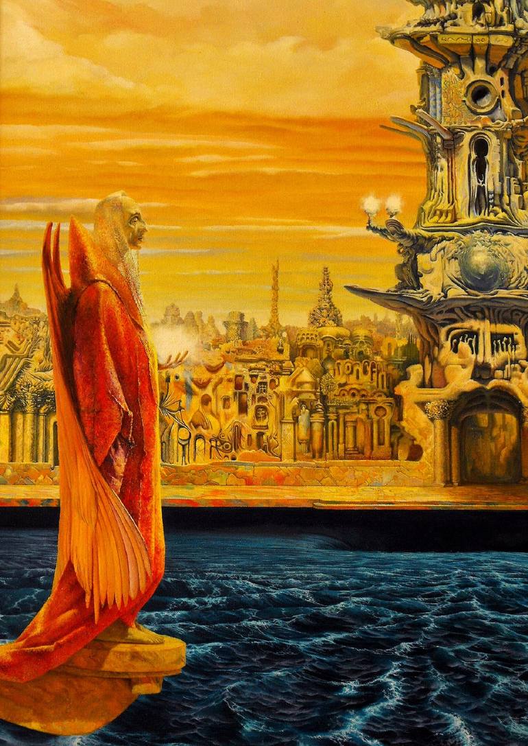 Original Conceptual Fantasy Painting by Stefan Pavlov