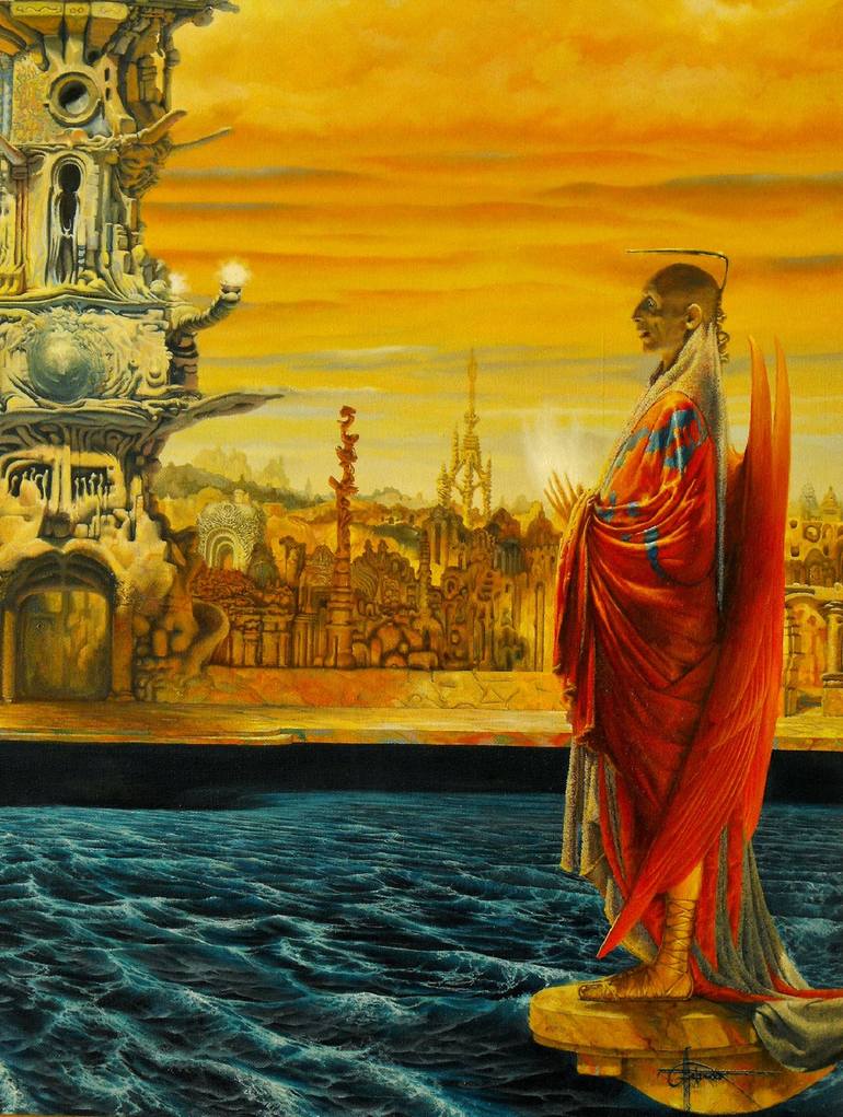 Original Conceptual Fantasy Painting by Stefan Pavlov