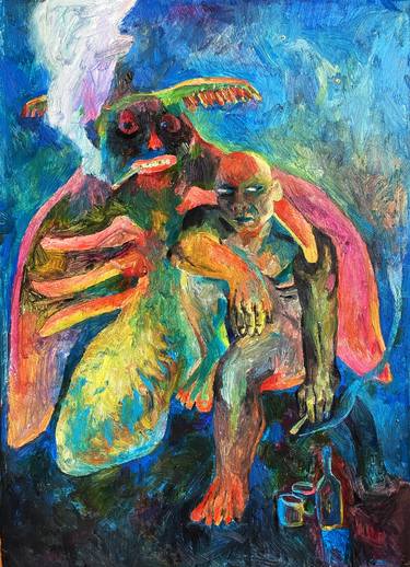 Print of Expressionism Fantasy Paintings by Galina Nikitina