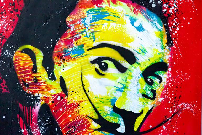 Original Pop Art Pop Culture/Celebrity Painting by Luigi Roberti