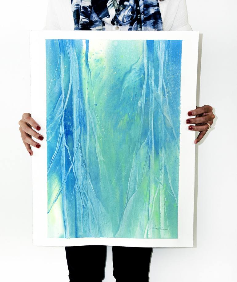 Original Abstract Painting by PD Watercolor