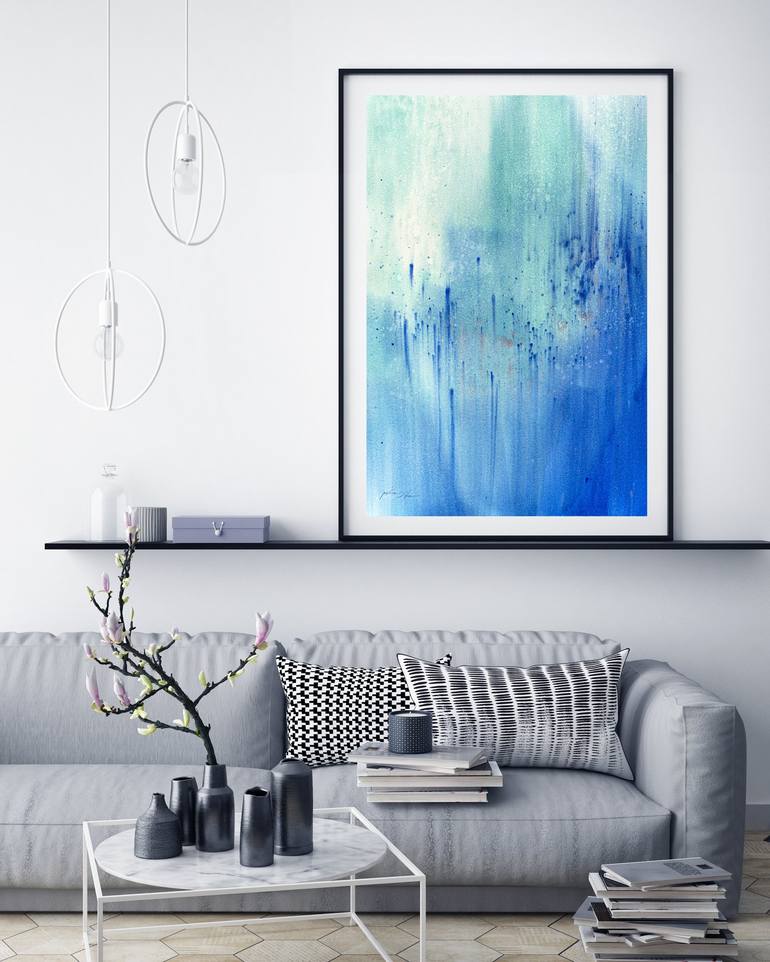 Original Modern Abstract Painting by PD Watercolor