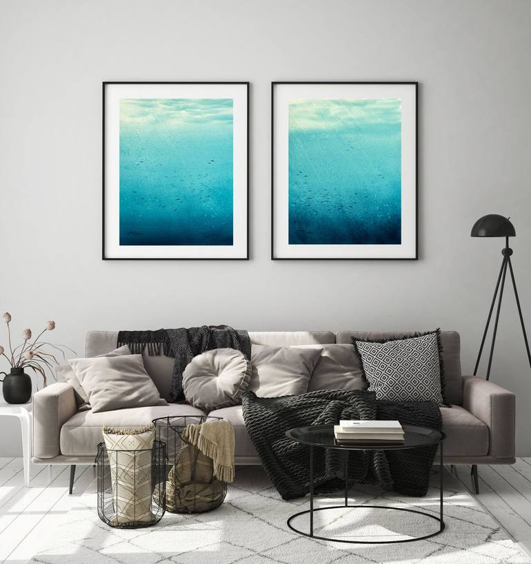 Original Modern Seascape Painting by PD Watercolor