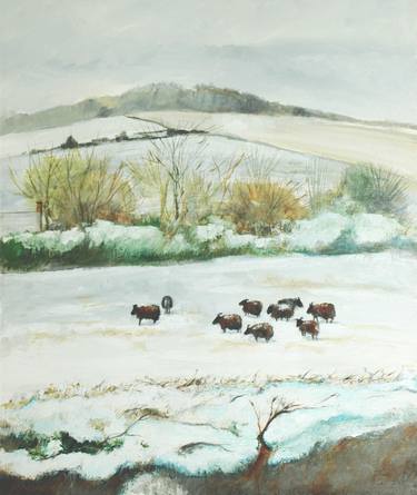 Soay Sheep in Winter thumb