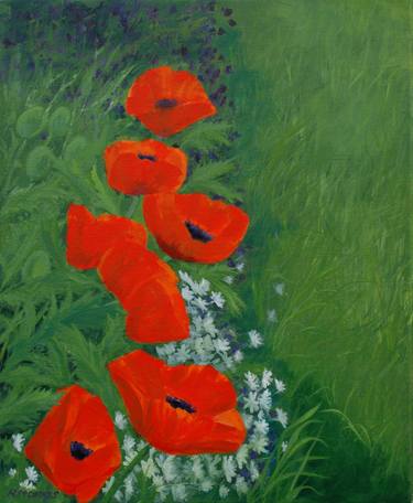Original Impressionism Floral Paintings by Richard Morris