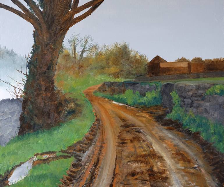 Original Impressionism Rural life Painting by Richard Morris