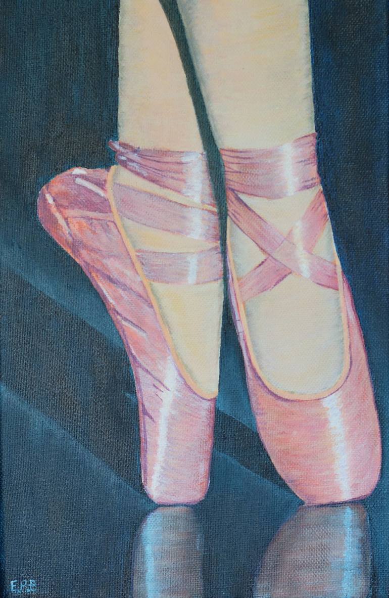 Pink Ballet Shoes print by Editors Choice