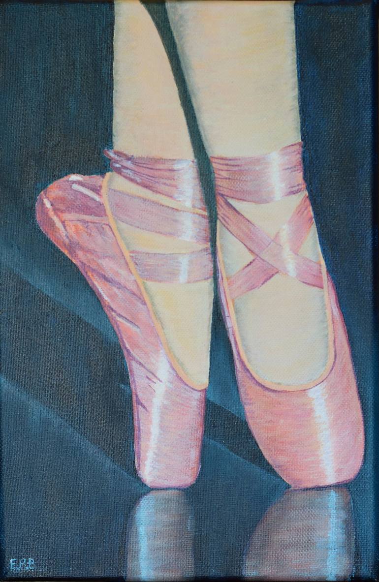 Silk Ballet Shoes Painting by Elizabeth Badria Saatchi Art