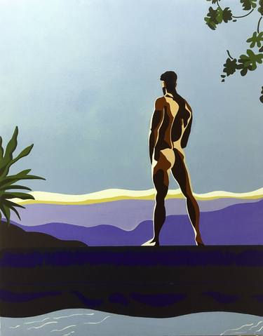 Print of Men Paintings by Michel Das