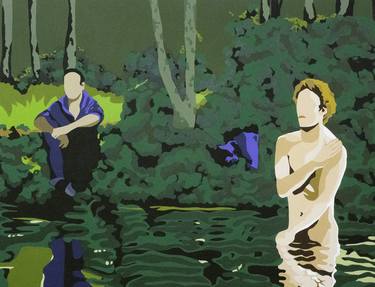 Print of Figurative Men Paintings by Michel Das