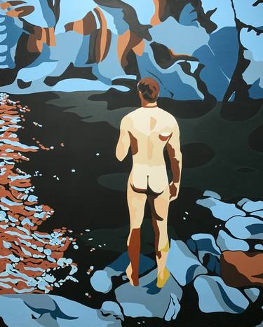 Print of Figurative Men Paintings by Michel Das