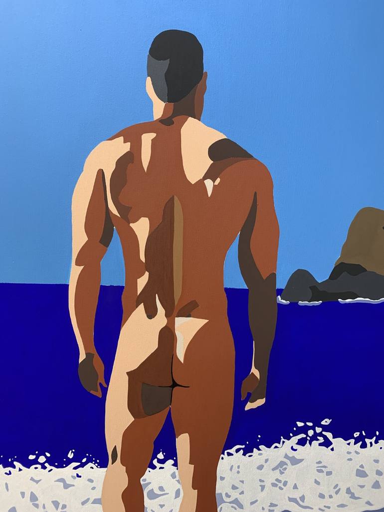 Original Figurative Men Painting by Michel Das