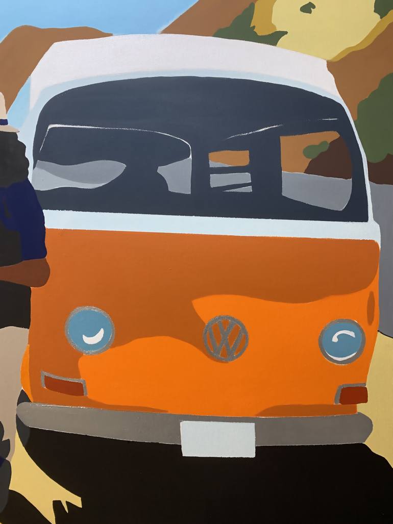 Original Figurative People Painting by Michel Das