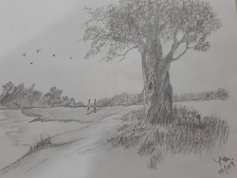 Featured image of post Pencil Drawing Of Village Life / Norton lindsey, village, warwickshire, pen drawing.