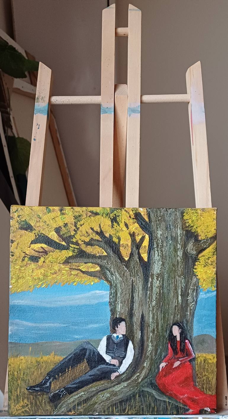 Original Abstract Love Painting by Sana Askari