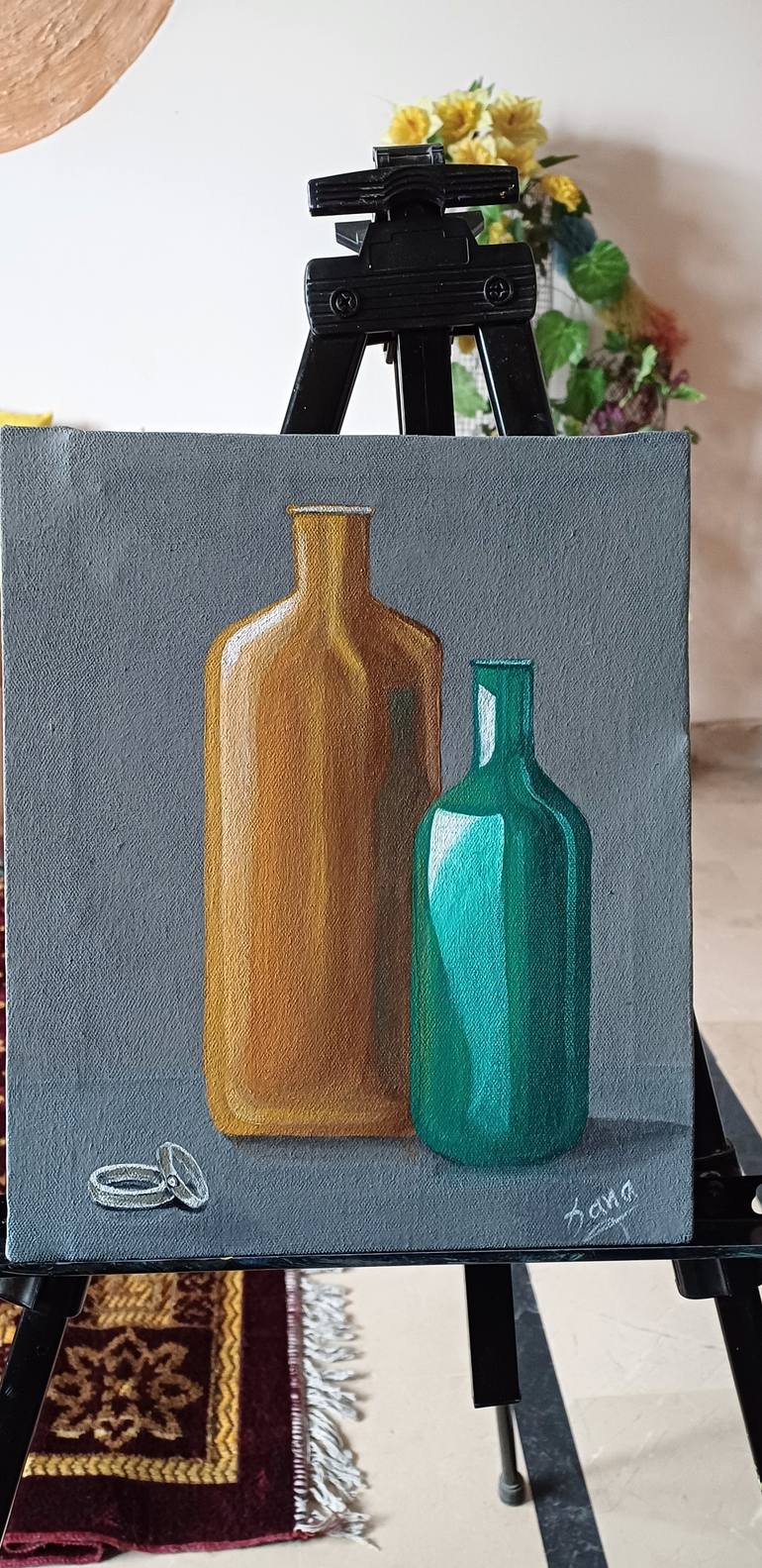 Original Conceptual Still Life Painting by Sana Askari