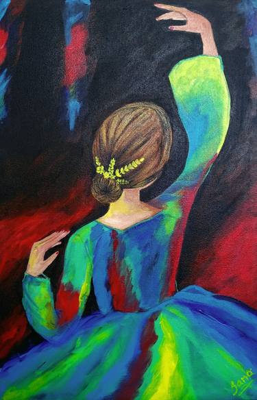 Original Abstract Women Paintings by Sana Askari