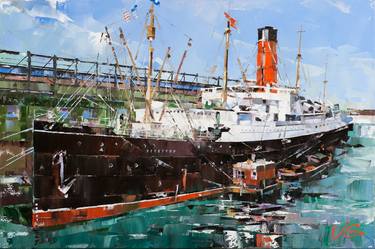 Original Ship Paintings by Volodymyr Glukhomanyuk