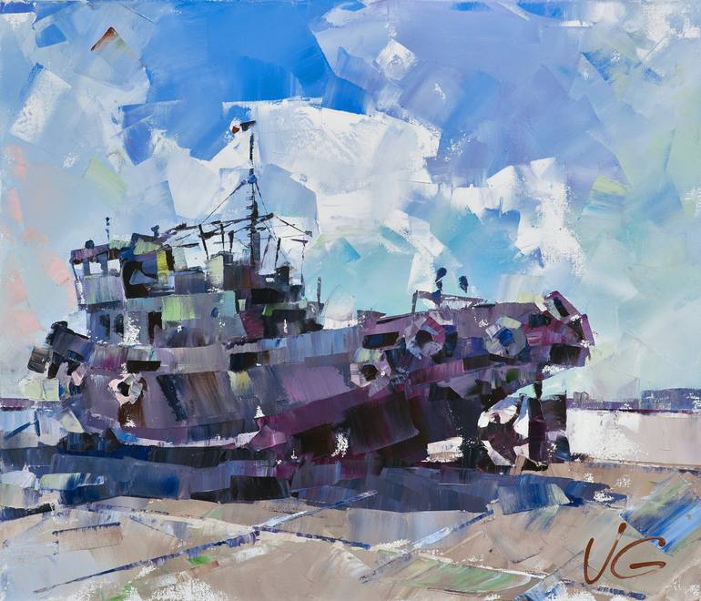 Print of Conceptual Ship Paintings by Volodymyr Glukhomanyuk