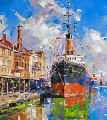 Print of Ship Paintings by Volodymyr Glukhomanyuk