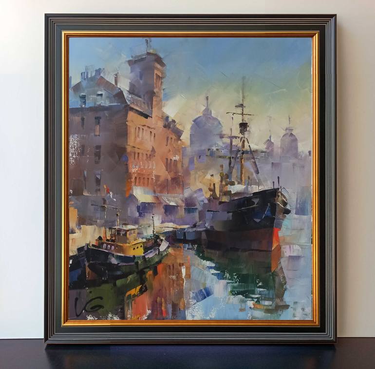 Original Contemporary Seascape Painting by Volodymyr Glukhomanyuk