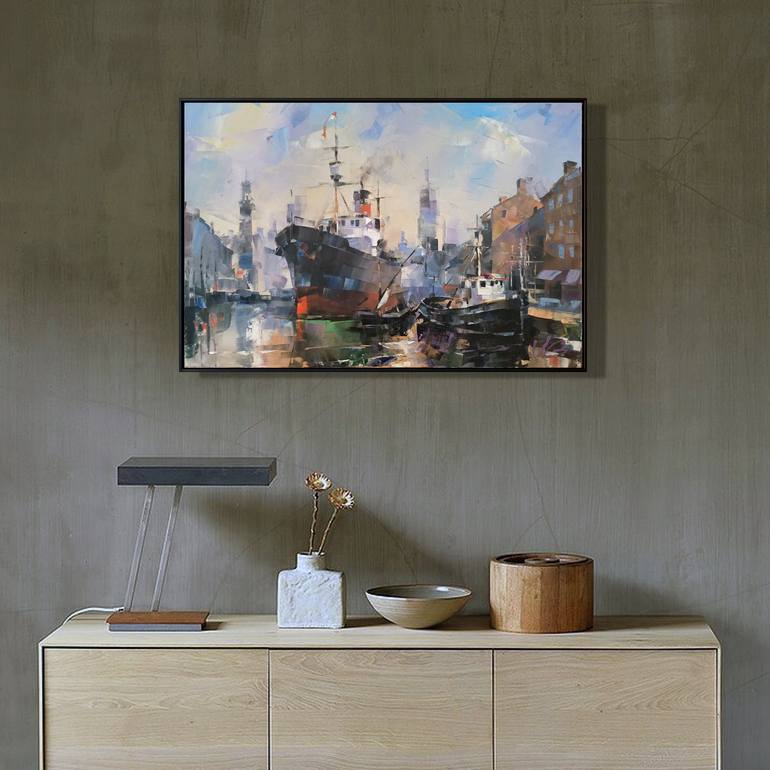 Original Seascape Painting by Volodymyr Glukhomanyuk