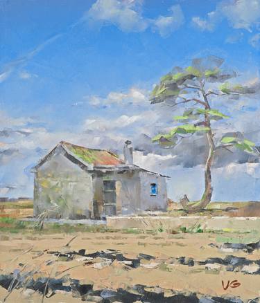 HOUSE WITH HISTORY Original Oil painting thumb