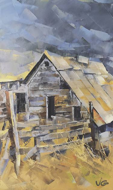 BARN Original Oil painting thumb