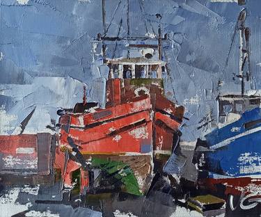 Print of Ship Paintings by Volodymyr Glukhomanyuk