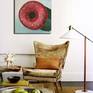 I painted this donut because round objects are considered very lucky in feng shui. Round objects symbolize good luck, happiness, bounty, health, wealth and peace. This artwork is very suitable for your bedroom or living room. It gives a happy feeling.
